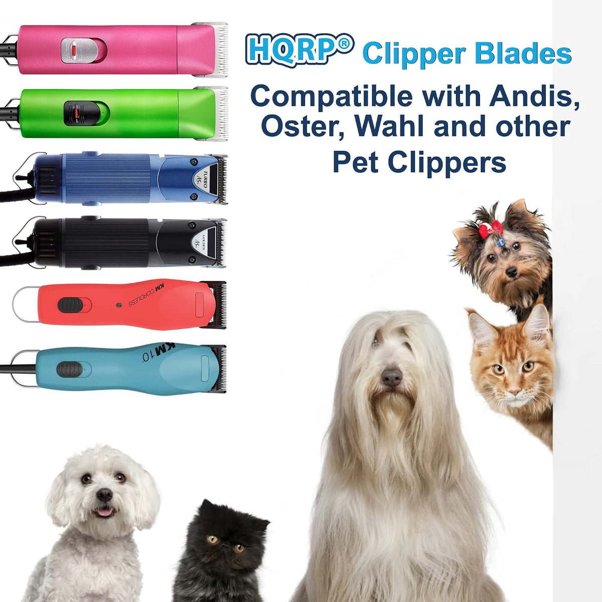 HQRP animal grooming blade packaged with coaster accessory