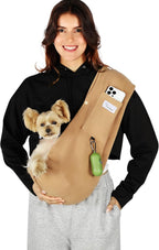 Hands-Free Cat Sling Carrier, Ultra-Soft Polar Fleece Pet Sling for Small Dogs & Cats 3-14 lbs, Machine Washable for Indoor Snuggling & Outdoor Use (Medium, Daisy) - Image 13