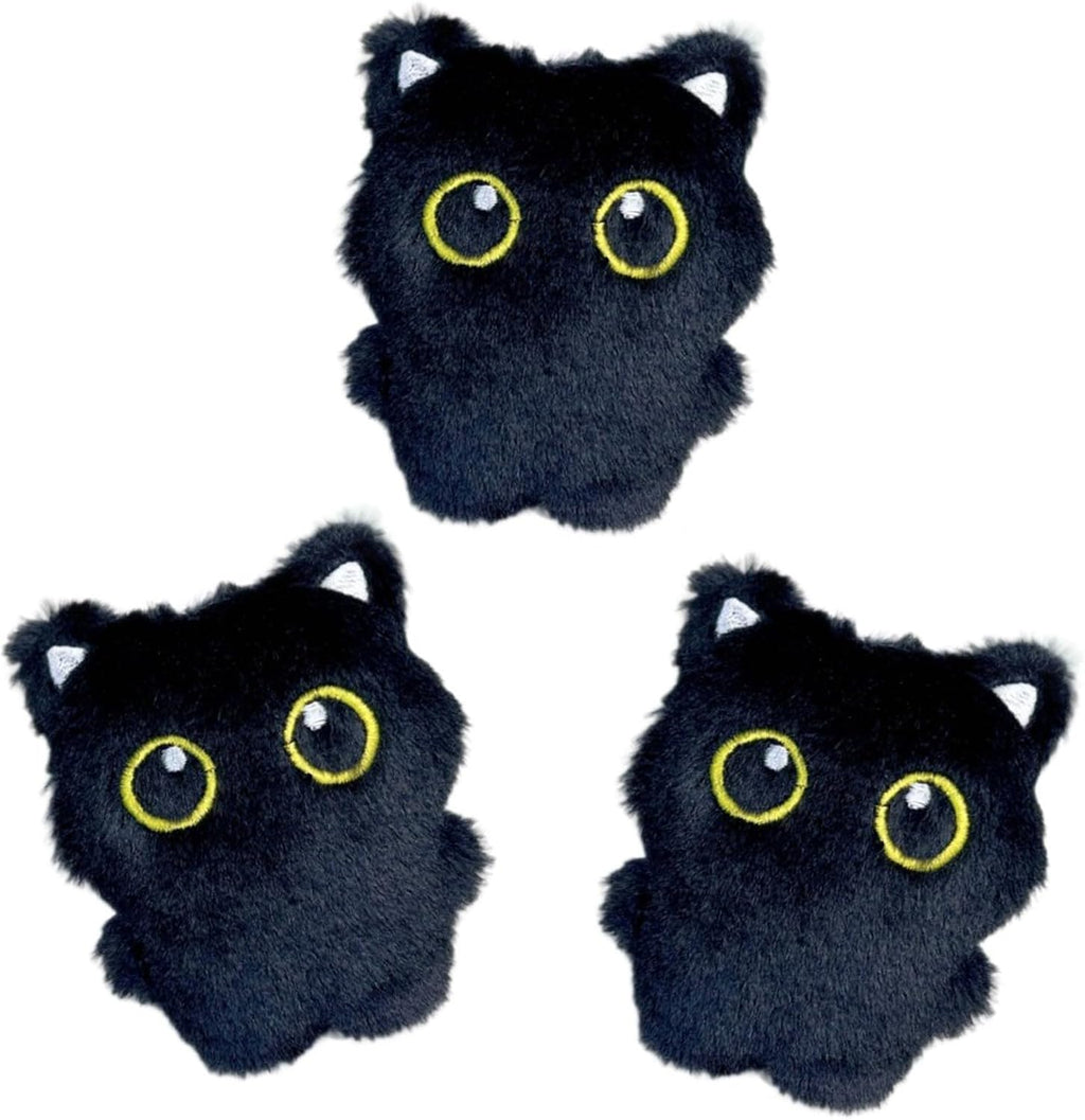 Pmeixcy interactive black cat toys three-piece set front view