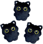 Pmeixcy interactive black cat toys three-piece set front view