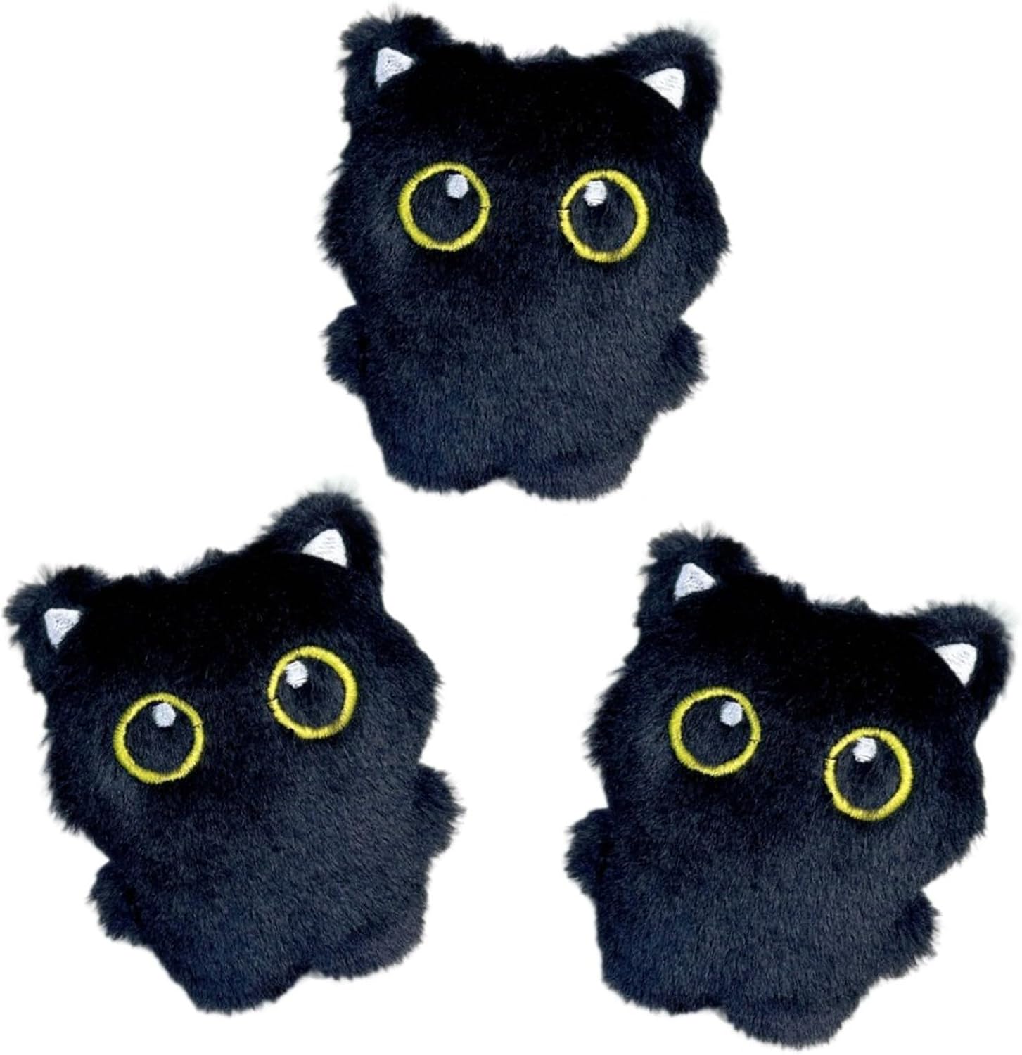 Pmeixcy interactive black cat toys three-piece set front view