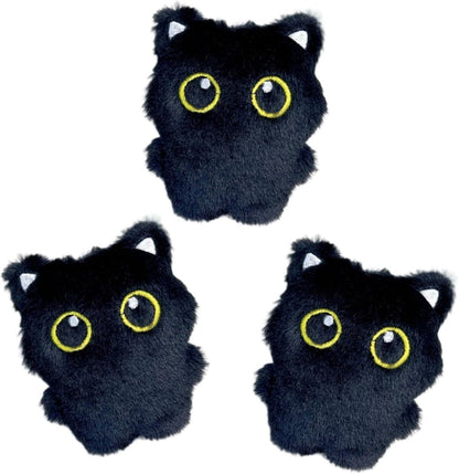Pmeixcy interactive black cat toys three-piece set front view