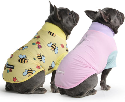 Spark Paws Sunblock Dog T-Shirt, SPF30 Protection, Lightweight Breathable Quick Dry for Dogs with Sensitive Skin - Bees & Flamingo (Set of 2) - Size 3XL - Image 9
