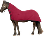 RESISTANCE Fleece Contour Horse Cooler - Anti-Sweat Moisture Wicking, 3 Quick-Grip Neck Closures, Tail Cord, Durable Hemmed Edges, Polar Soft Fleece, Post-Exercise Cool Down - Image 10