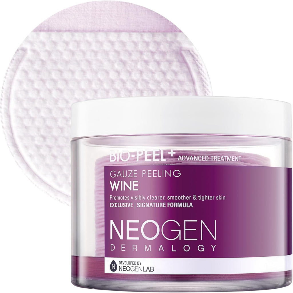 Neogenlab Dermalogy Bio Peel Gauze Peeling Pads Wine front view packaging