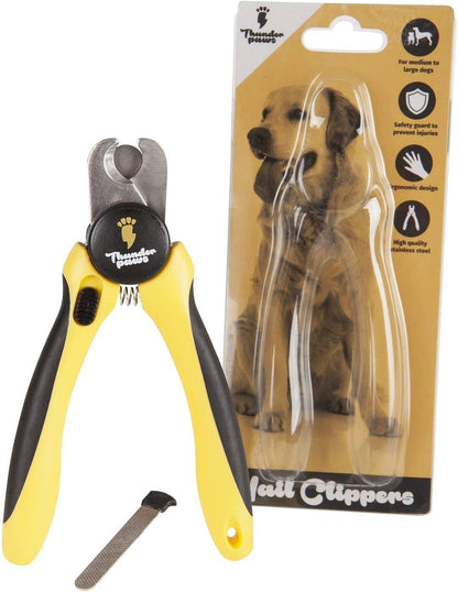 LED Dog Nail Clippers with Light, Trimmers with Protective Guard, Quick Sensor, Safety Lock and Nail File - Suitable for Large and Small Dogs & Cats (Yellow, LED) - Image 12