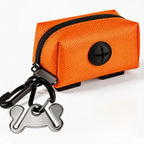 Dog Waste Bag Dispenser Pet Poop Bags Holder for Doggie Waste Bags Dispensers Soft Fabric Zipper Small Doggy Puppy Pouch for Leash Accessory Attachment with Carrier,Black - Image 12