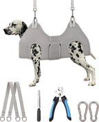 Side view of Kkiimatt small dog grooming sling setup
