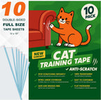 Anti-Scratch Tape for Furniture - Stop Cats from Scratching Couch, Chair Corners, Door Frames, Countertops, and Carpets, Clear Double-Sided Cat Training Tape, 2.5" x 16 Yards Roll - Image 10
