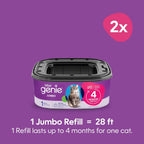 Authentic cat litter disposal cartridges side view detailing multi layer film