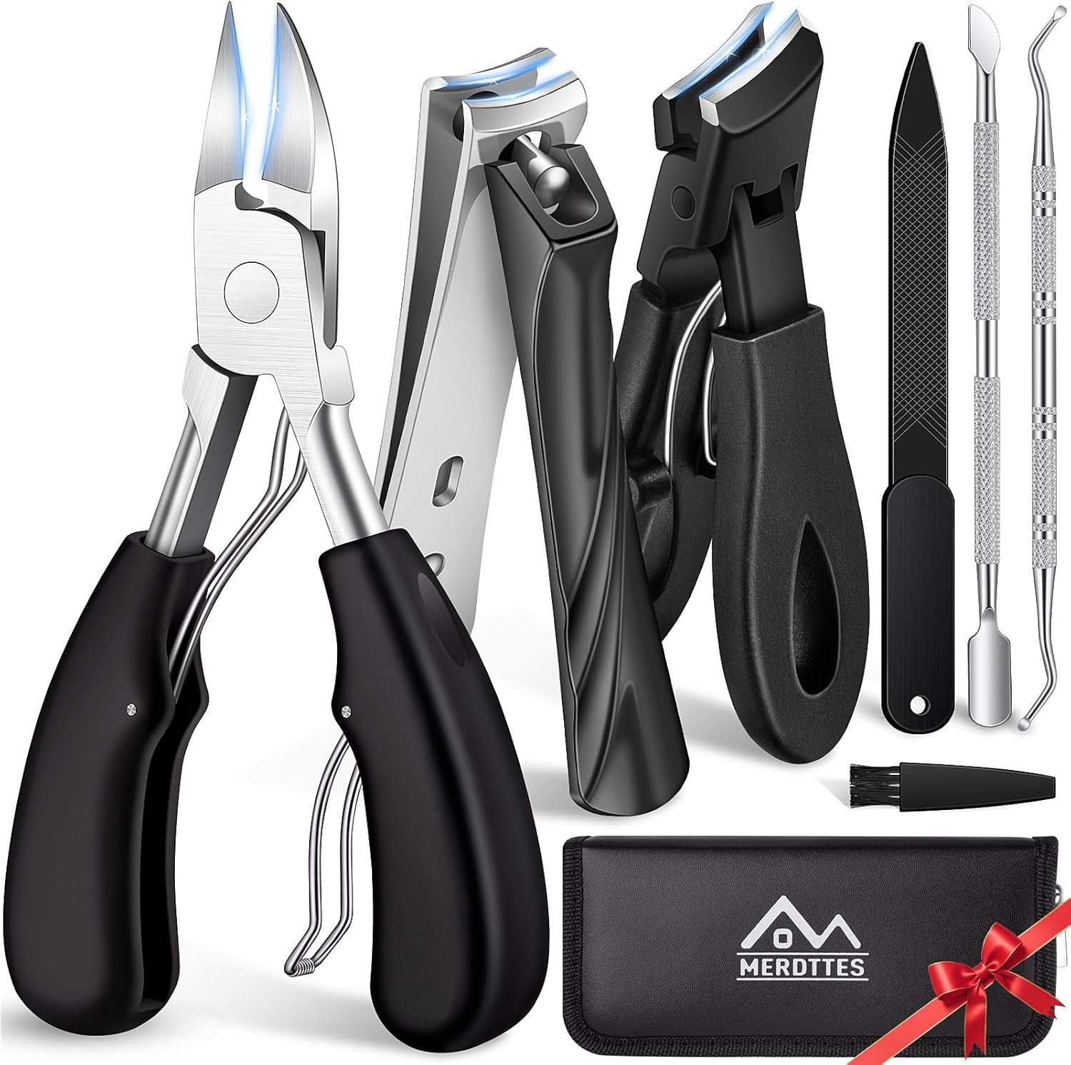 Dermode 7 piece heavy duty toenail clipper set front view