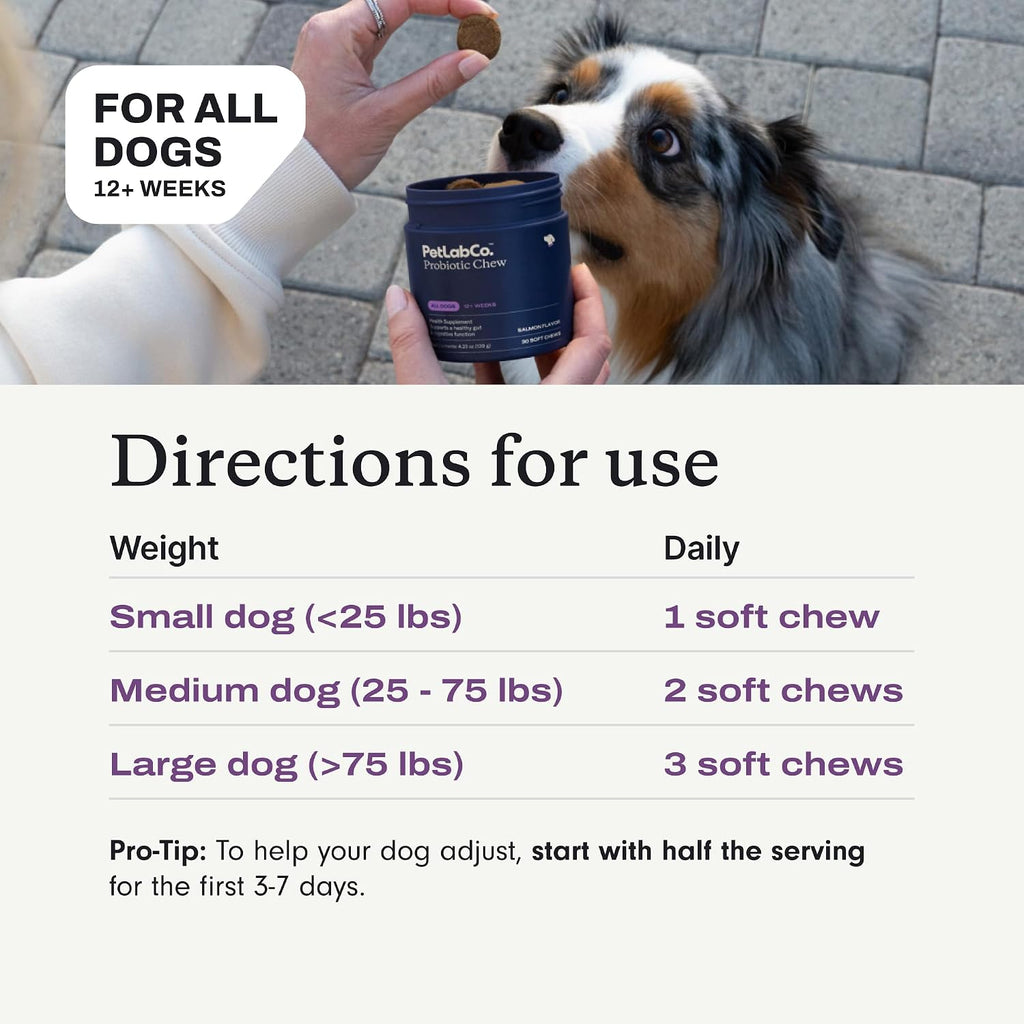 Authentic PetLab Co. dog digestive health soft chews 60 count bundle.