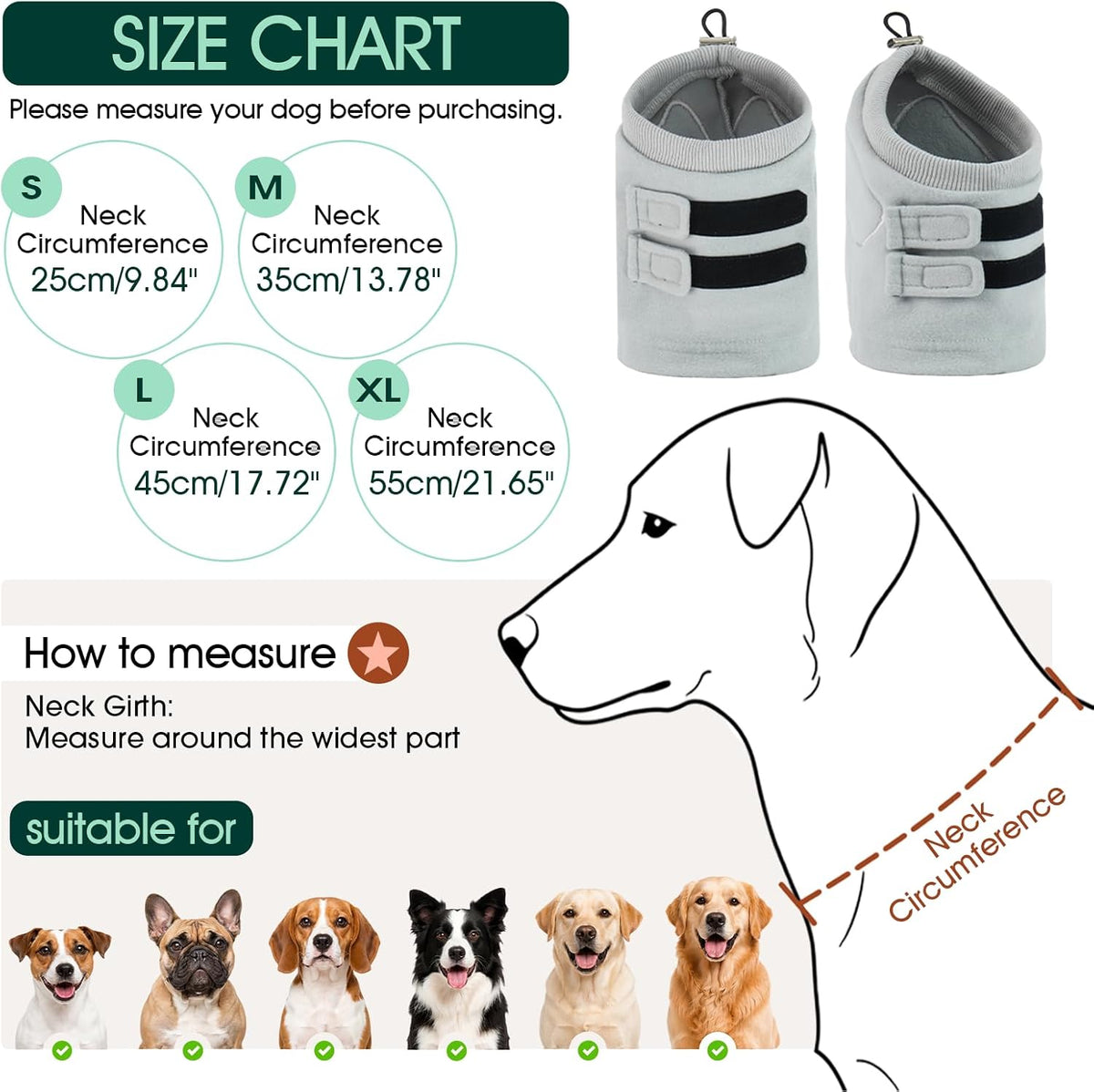 Kuoser calming hoodie for dogs anxiety relief during fireworks.