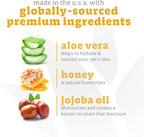 Hypoallergenic Espree puppy wash ingredients label close up
