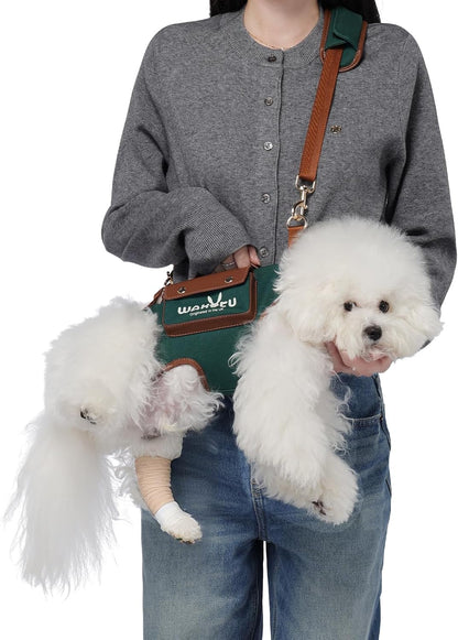 Wakytu Dog Lift Harness Dog Carrier VES Harness Adjustable Leash with Small Puppy Treat Bag,Fits Most Cars,L - Image 11