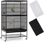 Comparison of bird cage with and without ASOCEA seed catcher