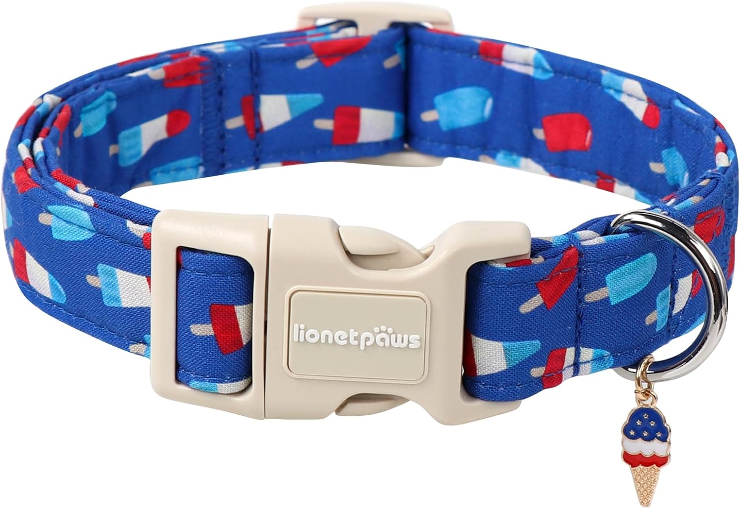 Lionet Paws Floral Dog Collar- Cute Spring Wildflowers Daisy Fleabane Dog Collars with Plastic Buckle, Light Adjustable Dog Collars for Small Medium Dogs - Image 15