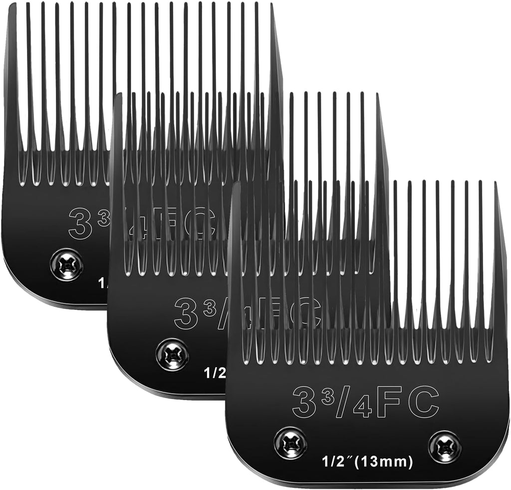 6pcs Dog Grooming Replacement Blades Compatible with Andis/Oster A5/Wahl KM-10 Series Dog Clippers,Detachable Clipper Replacement Blade,Black (6PCS Black-#10+30+3FC+4FC+5FC+7FC) - Image 13
