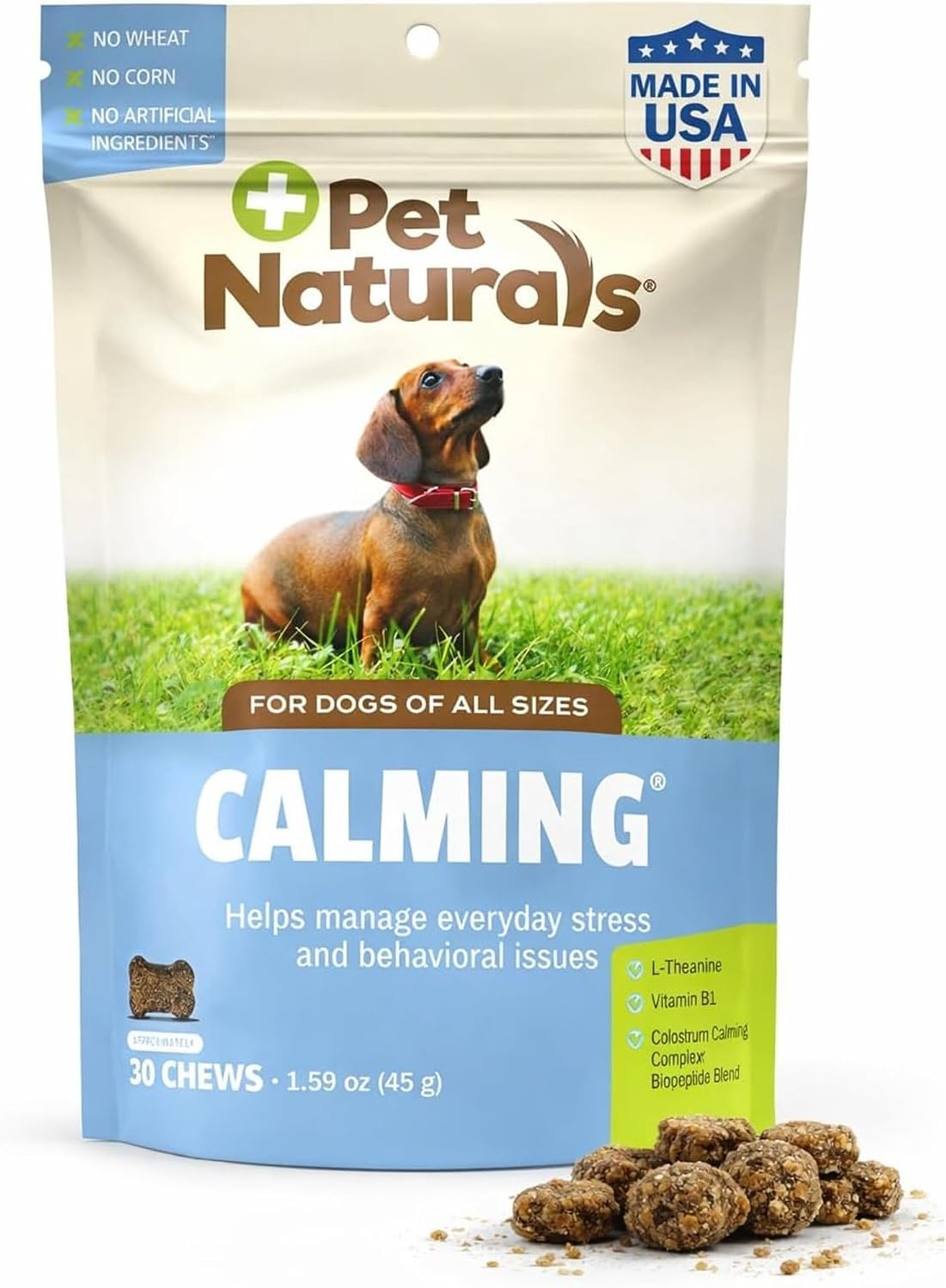 Pet Naturals Calming Chews for Medium and Large Dogs, Anxiety Relief with Gentle Ingredients for Thunder, Fireworks, Barking, Calming Dog Treats, Chicken Flavor, 30 Count - Image 11