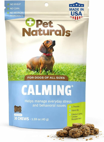 Pet Naturals Calming Chews for Medium and Large Dogs, Anxiety Relief with Gentle Ingredients for Thunder, Fireworks, Barking, Calming Dog Treats, Chicken Flavor, 30 Count - Image 11