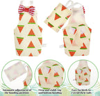 Set of five colorful pet bird clothes and harnesses