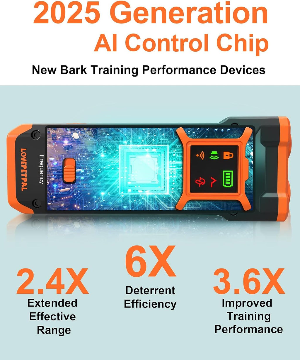Lovepetpal bark deterrent showing LED flashlight feature