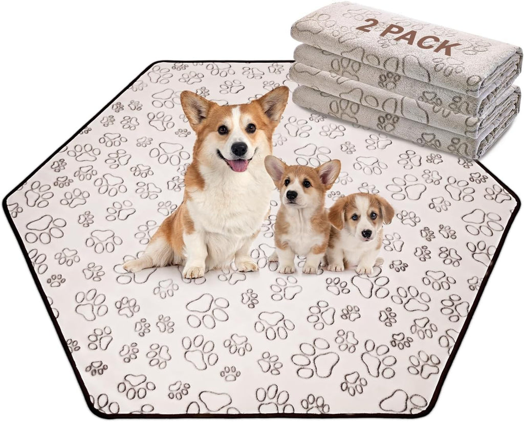 Qeils Reusable Puppy Pads, 2 Pack Washable Pee Pads for Dogs, Waterproof Non Slip Wee Wee pad, Absorbent and Leakproof Training Mats for Potty, Crate, Playpen, Bed, Sofa, 18"x 24" - Image 10