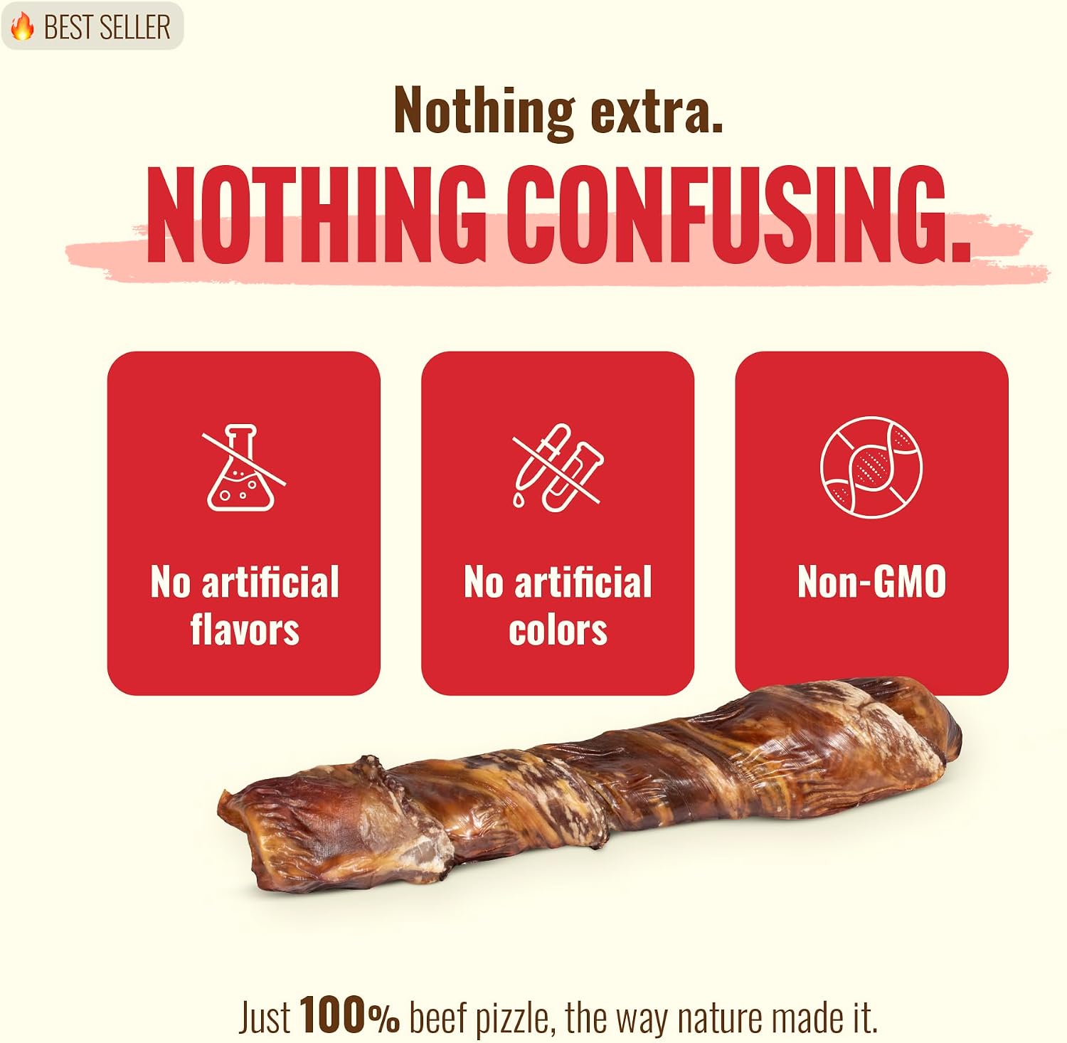 Natural Farm all natural rawhide alternative dog chews displayed on a clean surface