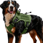 Heavy-Duty Tactical Dog Harness for Large Dogs, No Pull Adjustable Reflective Pet Vest with Molle System, K9 Military-Grade Control for Service Training, Outdoor & 10+ Breeds, Pink Camo, Medium - Image 11