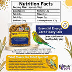 Birds LOVE non GMO bird food bag close up