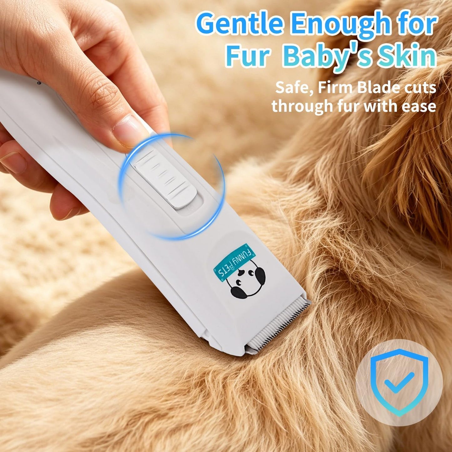 Pet grooming kit with four detachable guide combs