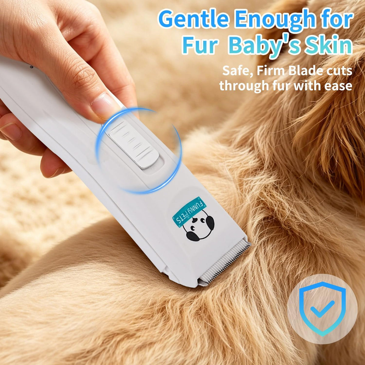 Pet grooming kit with four detachable guide combs