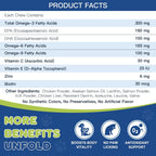 Premium imported USA pet coat and skin supplement bottle