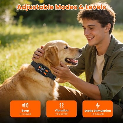 Waterproof IPX7 wireless dog boundary fence receiver showing the durable outer construction.