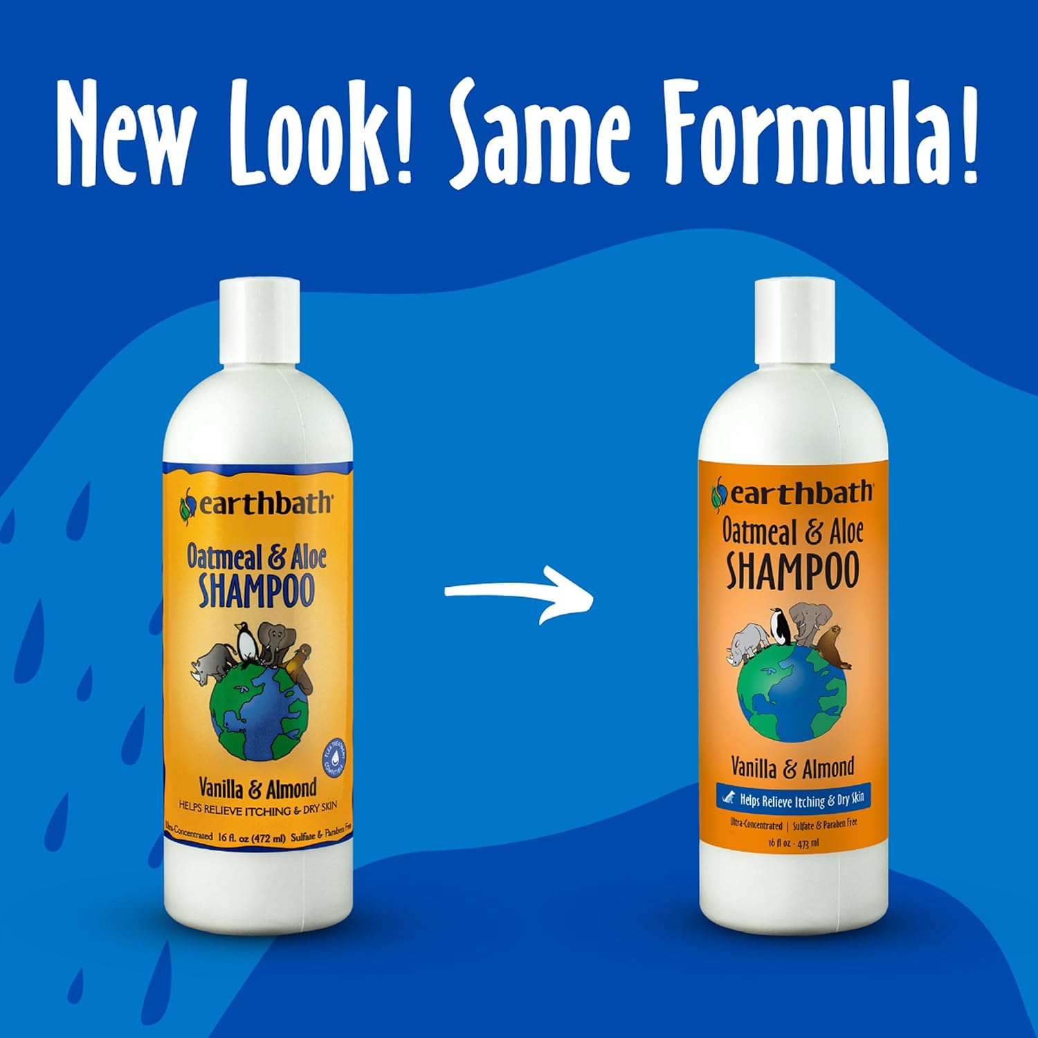Earthbath dog shampoo featuring vanilla and almond scent