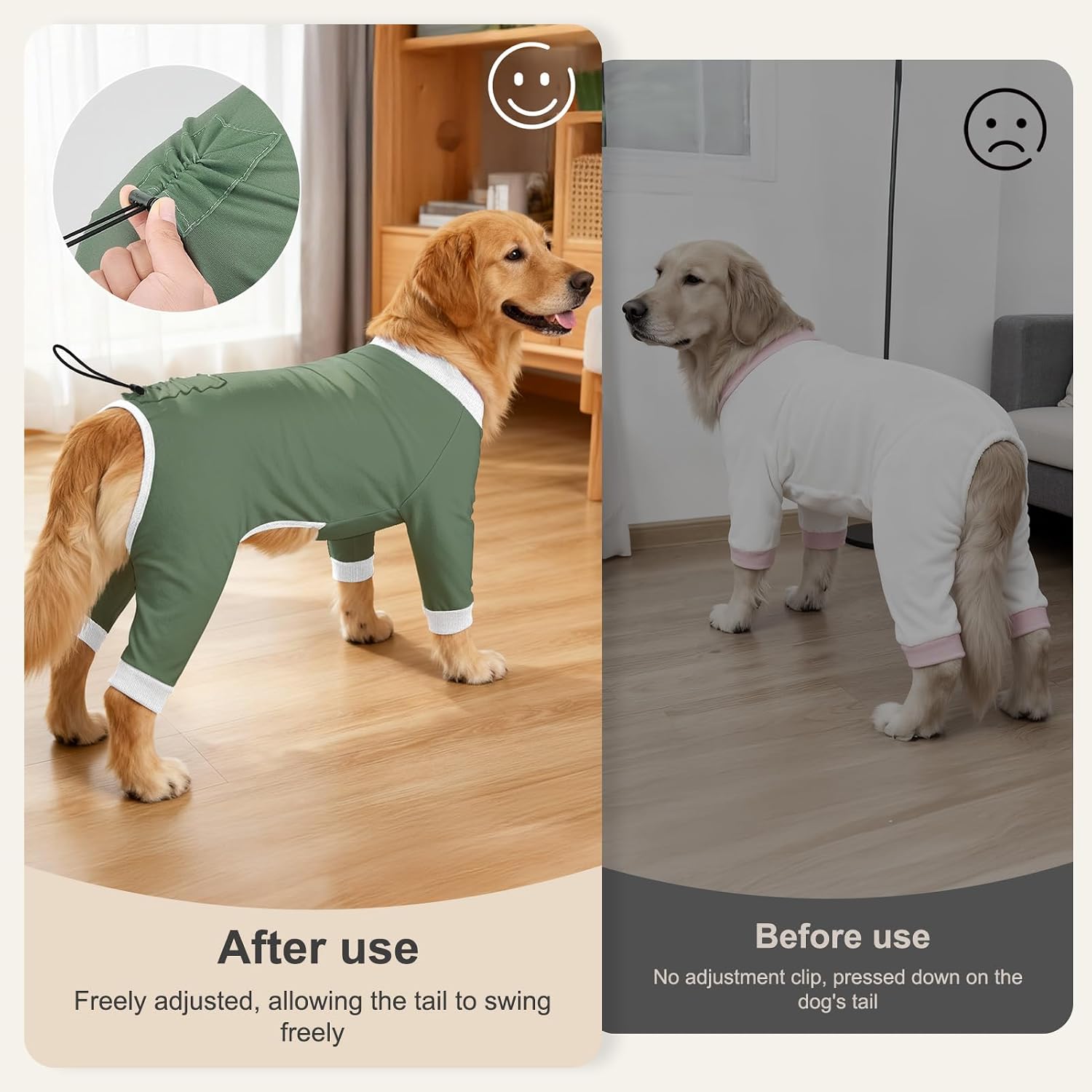 Glittme soft stretchy puppy jammies showing the flexible fabric material.