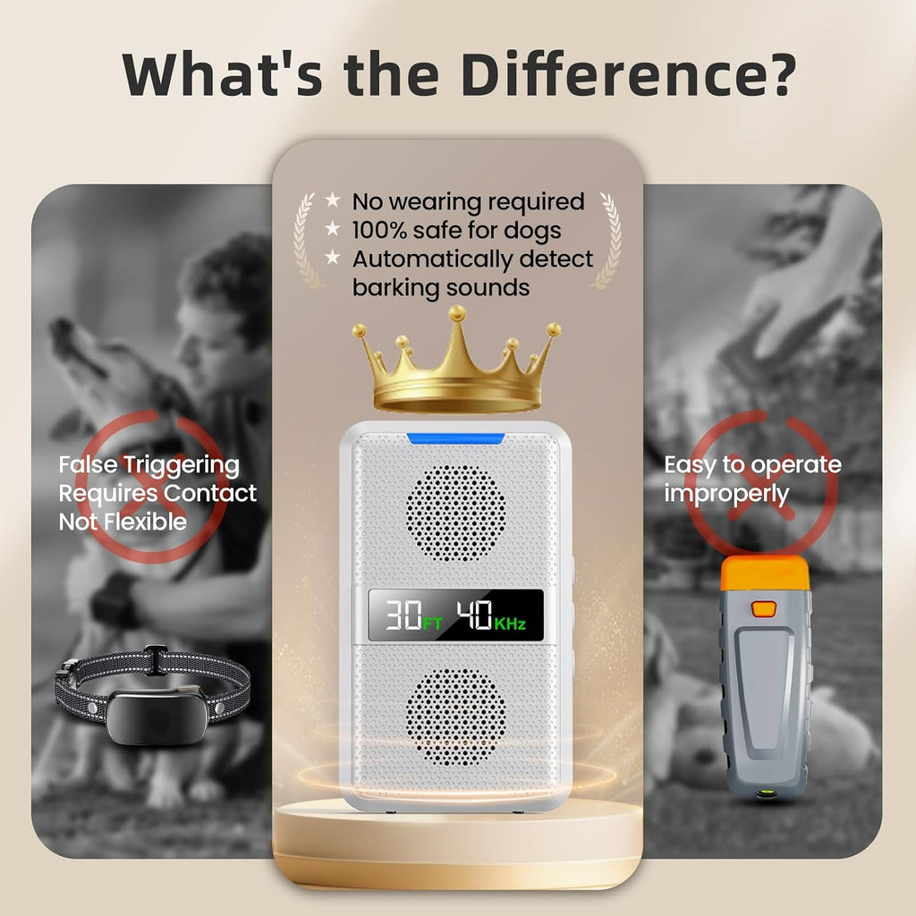 Side profile of rechargeable dog bark control device