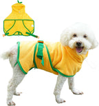 Fnaobai pet bathrobe packaging and sizing chart details