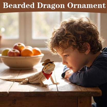 Soft material bearded dragon apparel with adjustable chin strap