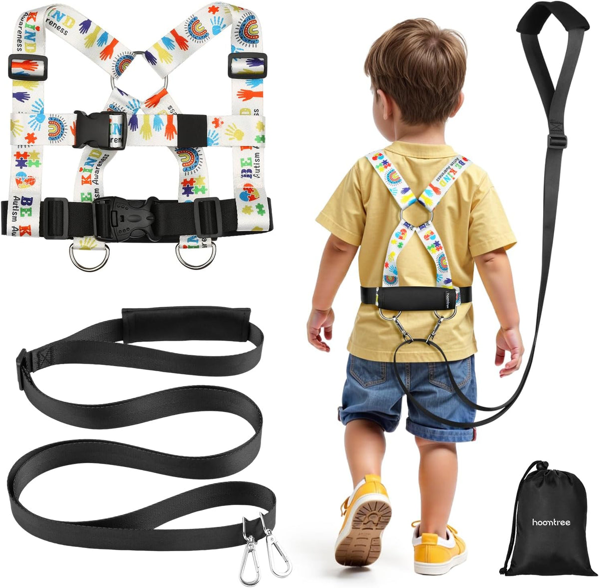 Hoomtree safety walking harness for kids front view