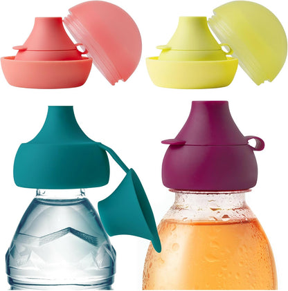 Boon Snug Sip universal silicone bottle toppers front view