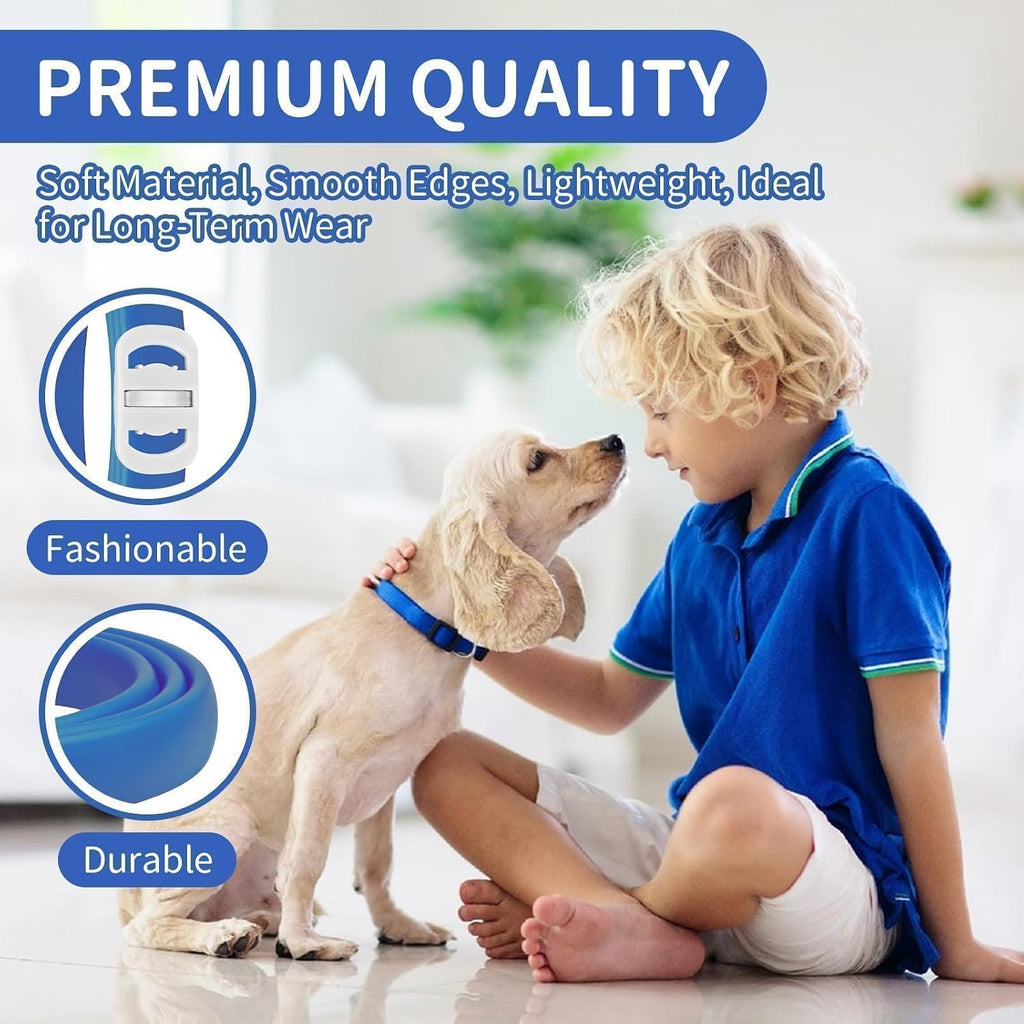 Dog wearing Vicsom 32-month protection flea collar