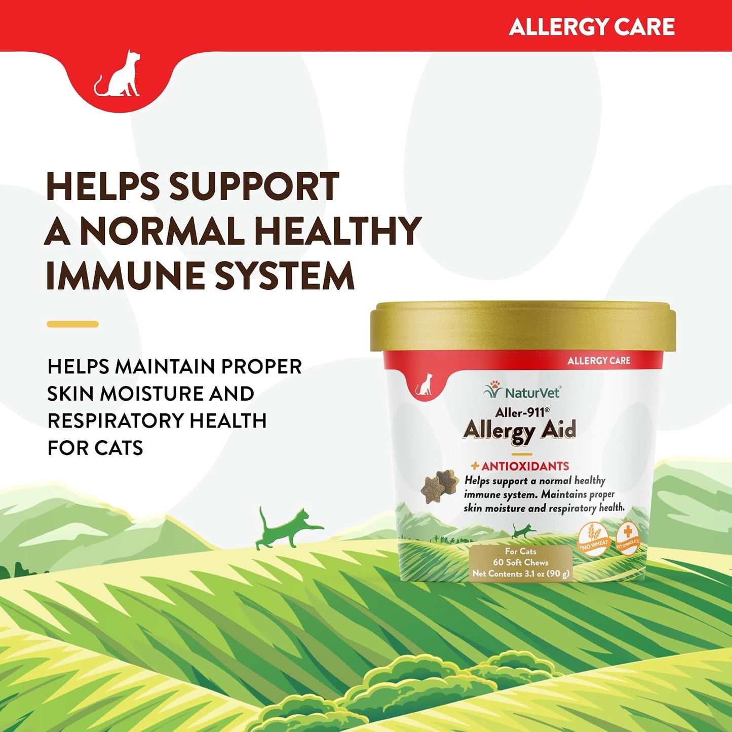 NaturVet cat soft chews label details