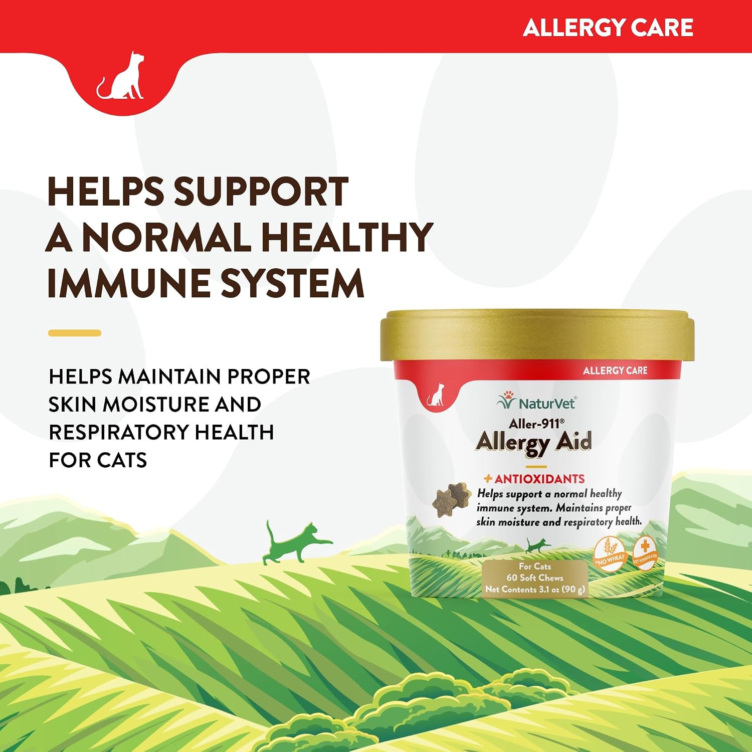 NaturVet cat soft chews label details