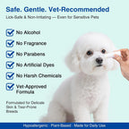 Before and after results using natural tear stain remover for cats