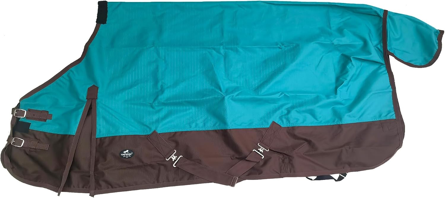 Durable 1200 Denier ripstop fabric texture of premium equestrian sheet