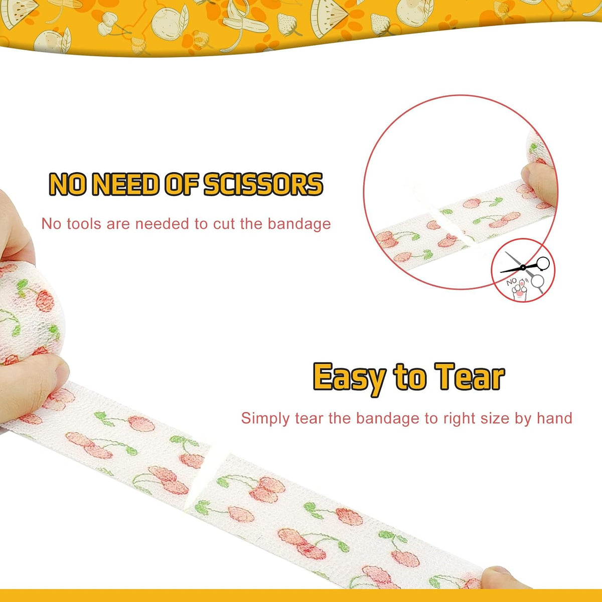 Safesense self-adhesive bandage applied to dog leg