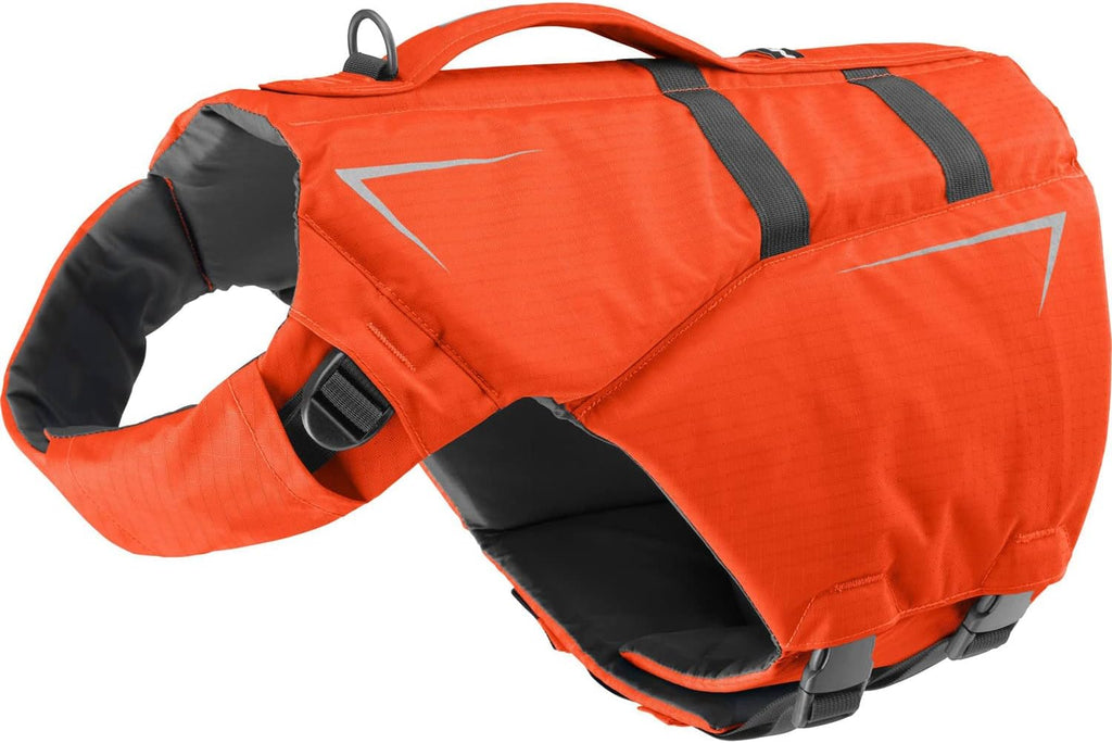 NRS CFD Dog Life Jacket side view showing adjustable buckled straps