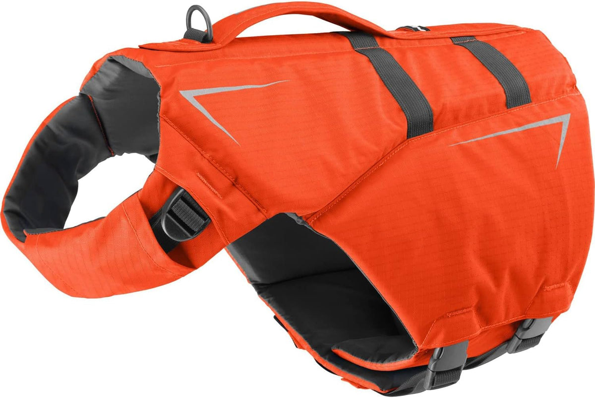 NRS CFD Dog Life Jacket side view showing adjustable buckled straps