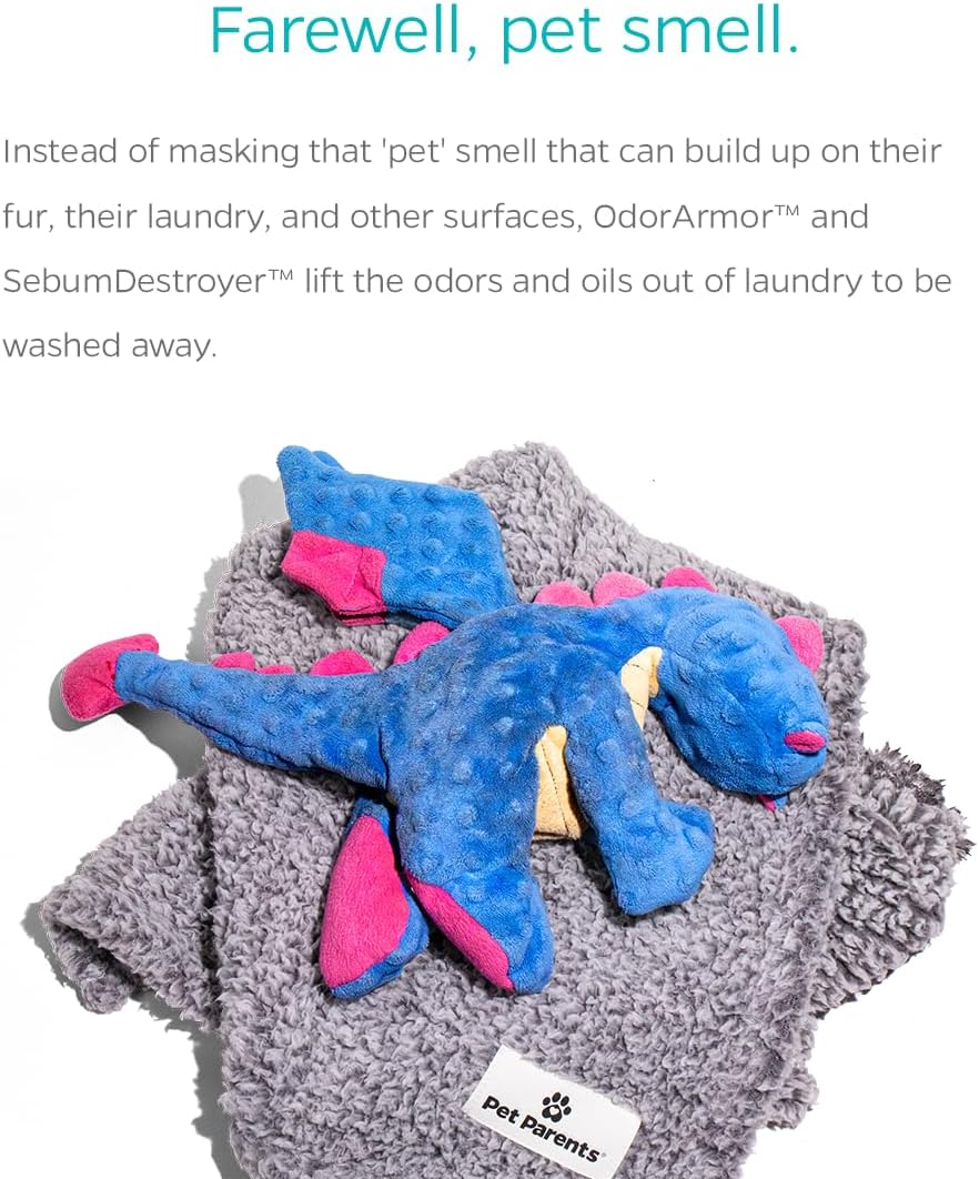 Usage instructions on Pet Parents PetTergent packaging